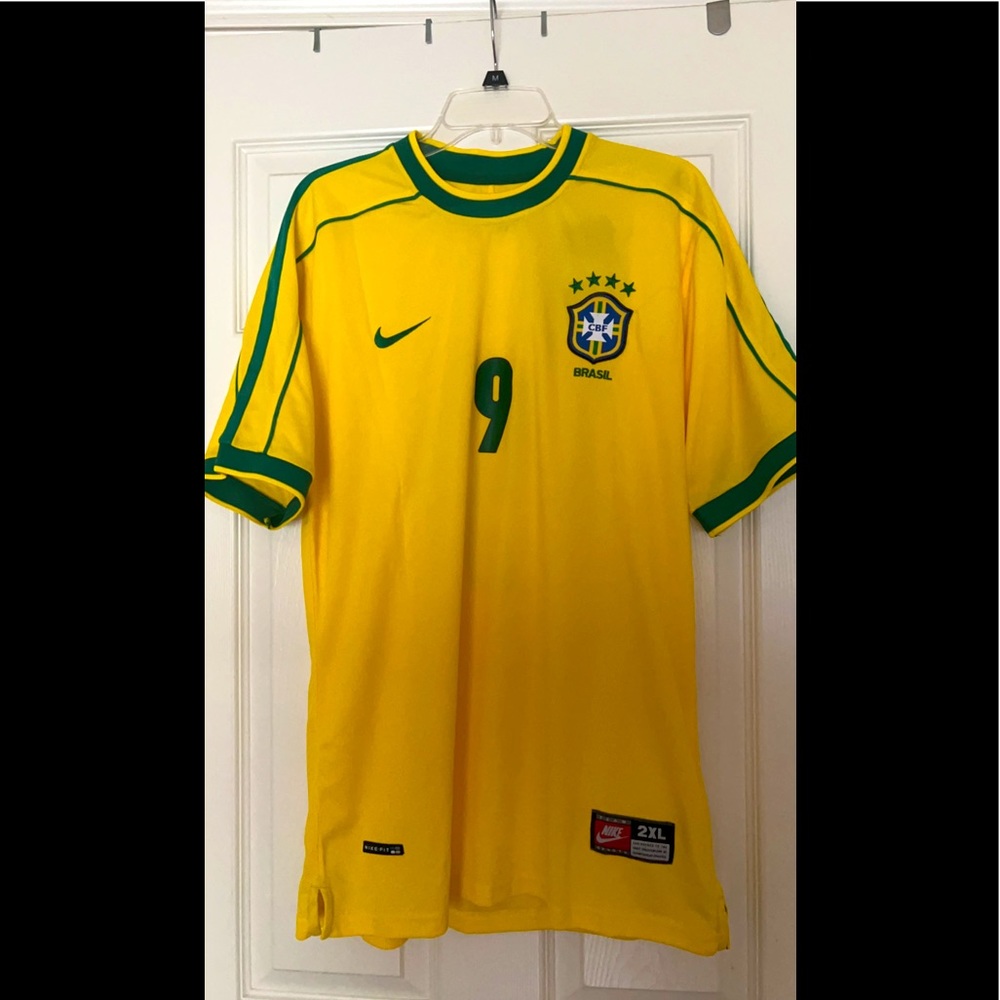 Nike Brazil soccer jersey World Cup 1998